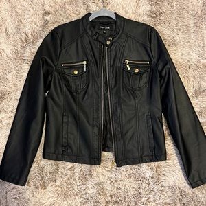 Leather black jacket